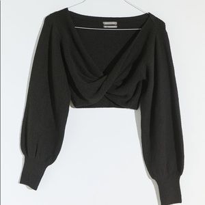 NWT UO Marissa Twist-Front Cropped Sweater